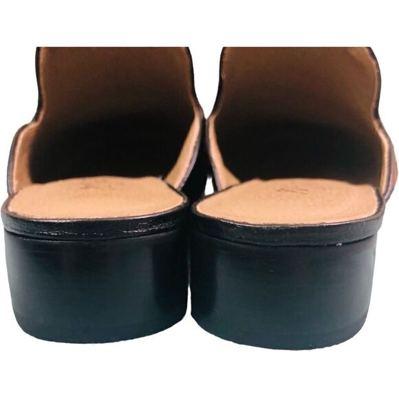 Matisse Lacy Tan Leopard Animal Print Calf Hair Leather Mules - Picture 7 of 13